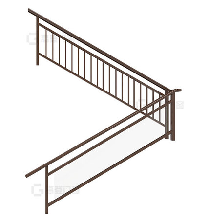 Golden Staircase Railing