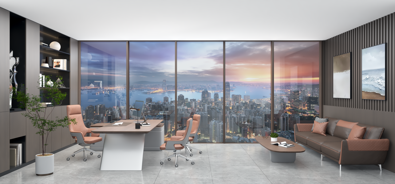 Surface-mounted curtain wall