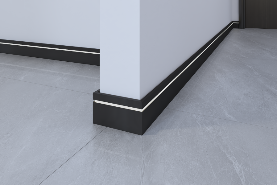 Aluminum alloy skirting board